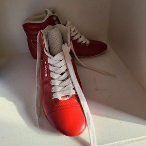 Womens Red leather Boots